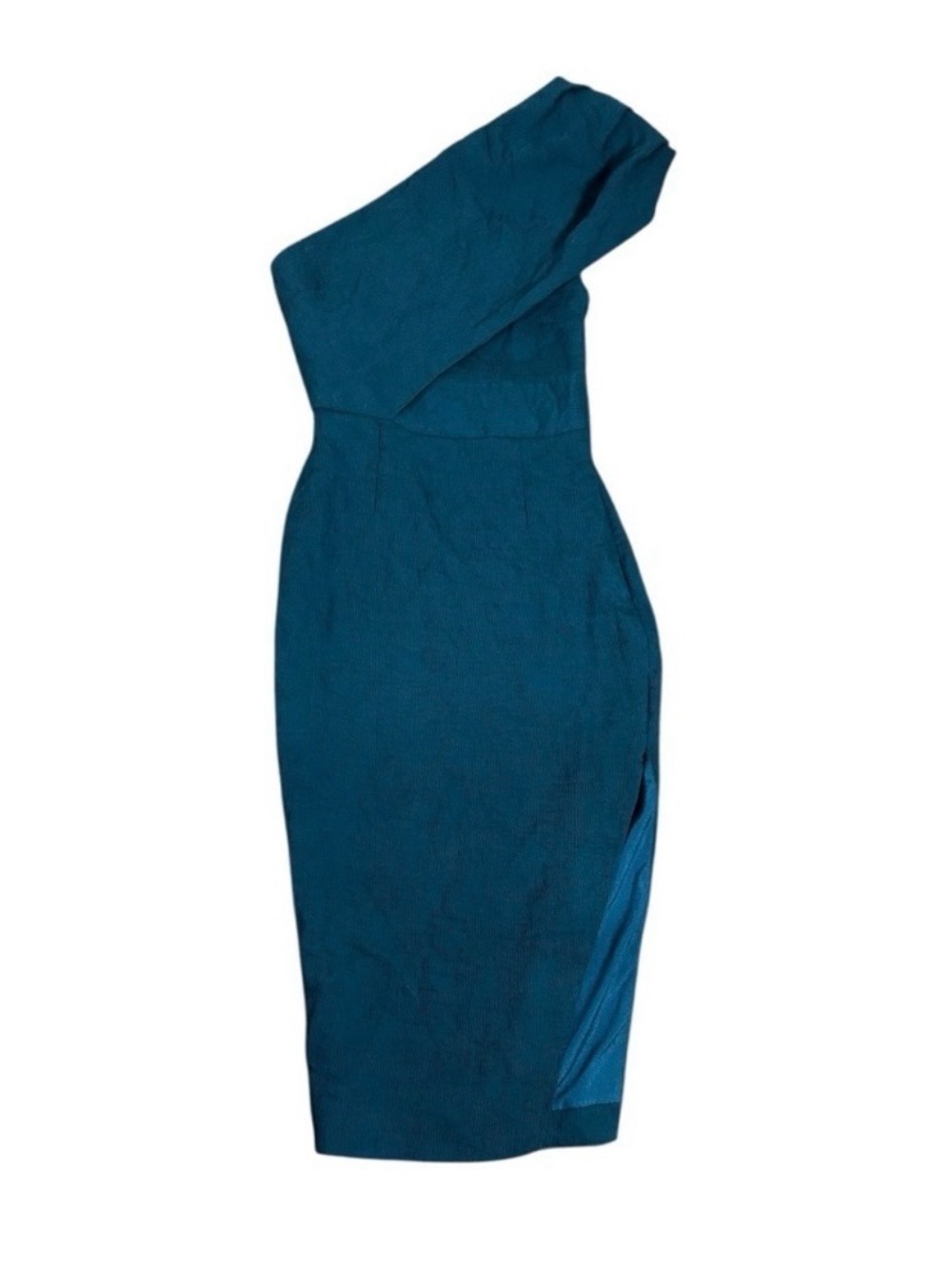 Elliatt One-Shoulder emerald green slit Cocktail Dress date night Anthropologie